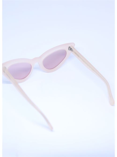 Occhiali da sole cat eye rosa con lenti specchiate Capri People | SAMANTAROSA